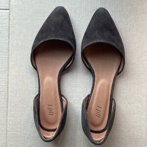 Gorgeous grey suede d’Orsay flats from J. Jill